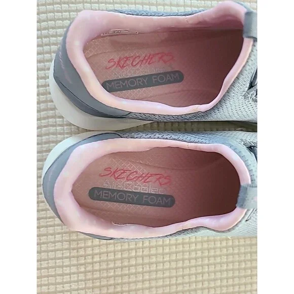 NWOB Skechers Ultra Flex 2.0 149185 Gray Pink Sz 8.5 Slip On Walking Shoes - Picture 7 of 11
